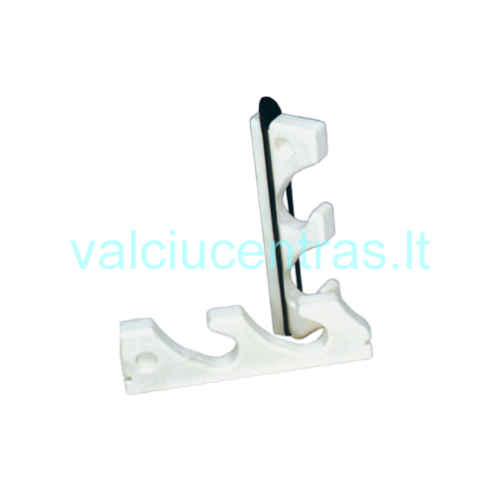 Plastikinis sieninio tvirtinimo meškerių laikiklis - dvigubas Plastikinis sieninio tvirtinimo meškerių laikiklis - dvigubas